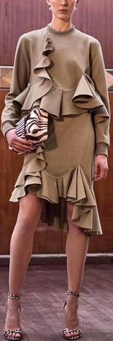 Ruffle Top & Skirt Set