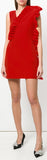 Ruffled Short Dress - Red or White