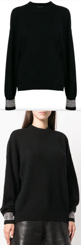 Jumper with Crystals, Black
