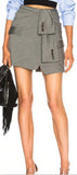 Tie Front Mini Skirt