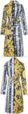 Baroque Printed Single-Breasted Trench Coat