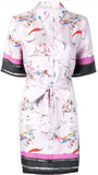 Printed Shirt Dress