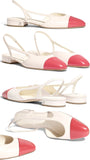 Calfskin Glazed Slingback Sandals