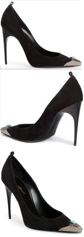 'Zoe' Embellished Pointy Toe Pump