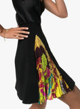 Baroque Pleated-Panel Mini-Skirt | DESIGNER INSPIRED FASHIONS