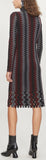 Turtleneck Knitted Midi Dress