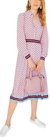 Printed Pink Shirt-Dress