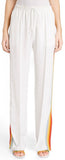 Rainbow Stripe Track Pants in White - DESIGNER INSPIRED FASHIONS