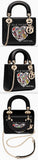 Mini Lady Dior Bag with Chain in Black