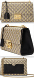 Medium Padlock GG Supreme Bee Shoulder Bag