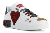 Heart Embellished Portofino Sneakers