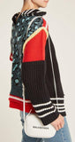 Patchwork High-Neck Sweater