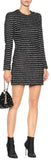 Striped Tweed Mini Dress