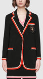Viscose Jacket with Fox Crest | DESIGNER INSPIRED FASHIONS