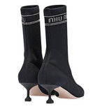 Knit Kitten-Heel Sock-Booties