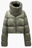 Puffer Jacket with Thick Collar