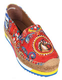 'Carretto' Print Espadrilles - DESIGNER INSPIRED FASHIONS