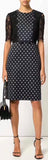 Spotted Lace Dress, Black