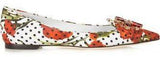 Embellished Brocade Point-Toe Flats - DESIGNER INSPIRED FASHIONS