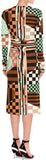 Abstract-Geometric Print Jersey Silk Dress