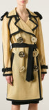 Double-Breasted Bi-Color Trench Coat - DESIGNER INSPIRED FASHIONS