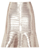 Sequined Stretch Top and Skirt Set