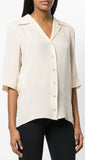 Notched Collar Shirt