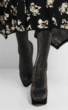 'More Is More' Metallic Jersey Over-the-Knee Jersey Sock Boots - DESIGNER INSPIRED FASHIONS