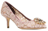 Bellucci Embellished Lace Pumps - DESIGNER INSPIRED FASHIONS