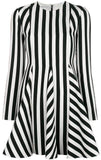 Striped Printed Flared Dress