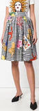 Checked Cotton Skirt