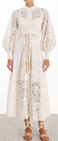 Amari Paisley-Crochet Midi Dress | DESIGNER INSPIRED FASHIONS