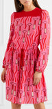 Printed Silk Crepe De Chine Dress