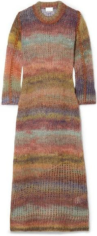 Rainbow Mohair Dress, Multi