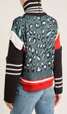 Patchwork High-Neck Sweater