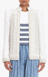 Embellished Military Jacket - White *Only a few left*