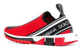 Slip-on Logo Sneakers, Red