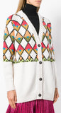 Geometric Intarsia Cardigan