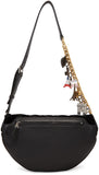 Small Velvet Jacquard Logo Belt Bag - Blue or Black