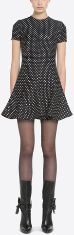 Polka Dot Print Mini Dress | DESIGNER INSPIRED FASHIONS