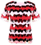 Heart-Embellished Knit Top