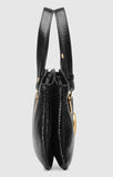 Arli Large Python Top Handle Bag