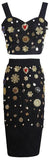 Heavily Embellished Top and Skirt Set