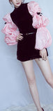 Long Puff-Sleeve Playsuit