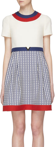 Optical Skirt Dress