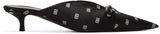 Satin BB Knife Mules - Blue or Black