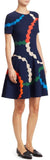 Scallop Print Knit Dress
