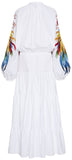 Printed-Sleeve Maxi Dress | DESIGNER INSPIRED FASHIONS