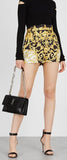 Gold Multi Hibiscus Shorts