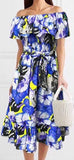 Ruffle Sleeveless Floral Dress